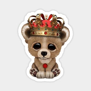 Cute Royal Bear Wearing Crown Magnet