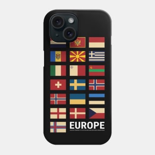 Europe Country Flags Set Phone Case