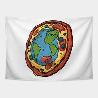 My world is a pizza with pepperoni Tapestry