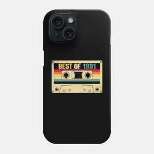 Best Of 1991 33rd Birthday Gifts Cassette Tape Vintage Phone Case