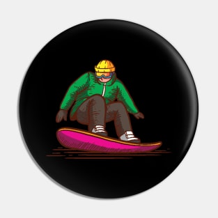 Snowboard Winter sports Snowboarder Apparel Pin