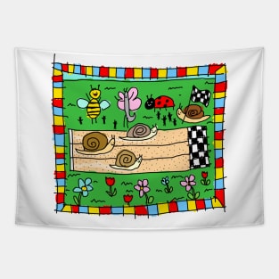 Snail Race Tapestry