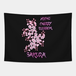 The night of the cherry blossom-Sakura Tapestry