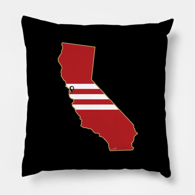 San Francisco Football (Alternate) Pillow by doctorheadly