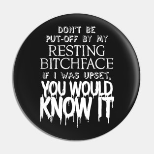 Resting B****FACE - White Version (nsfw) Pin