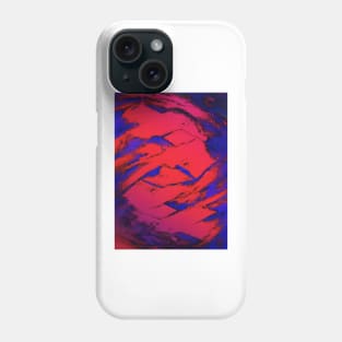 Fractured anger red Phone Case