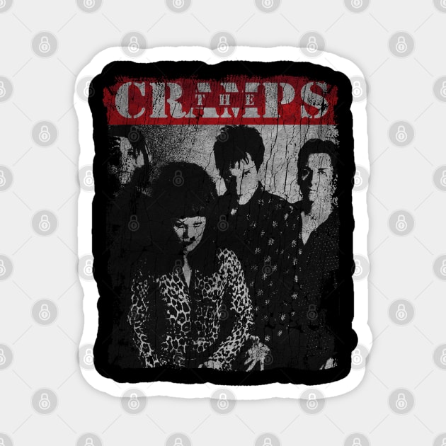 TEXTURE ART - the cramps Magnet by ZiziVintage