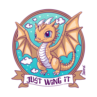 Just Wing It - Fearless Dragon in Flight T-Shirt