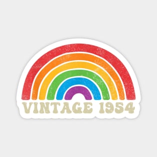 Vintage 1954 - Retro Rainbow Vintage-Style Magnet