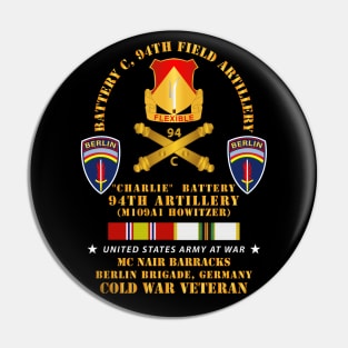 C Btry 94th Artillery - Berlin Bde w COLD SVC Pin