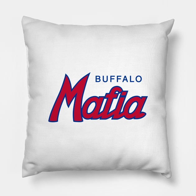 Buffalo Mafia - White 2 Pillow by KFig21