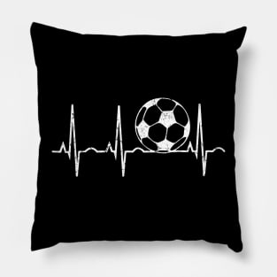 Soccer heartbeat Pillow