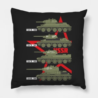 Soviet T-34 Tanks Pillow