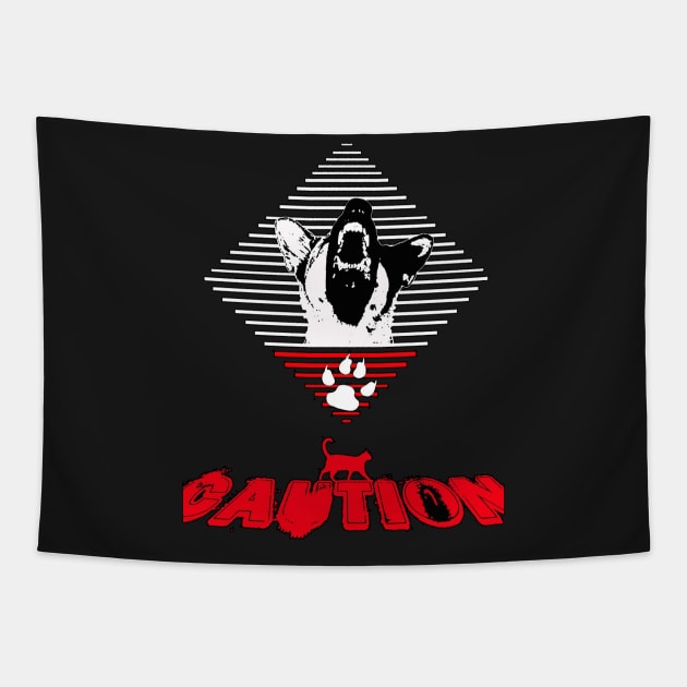 Caution Tapestry by DevanGill