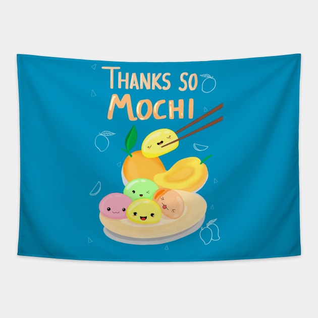 Thank you so MOCHI Tapestry by Nytelock Prints