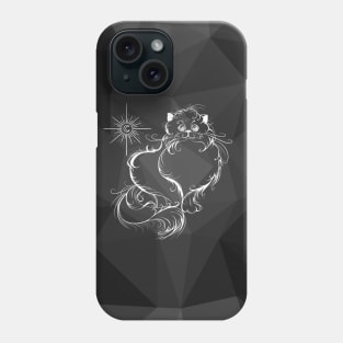 Cat in a moonlight Phone Case