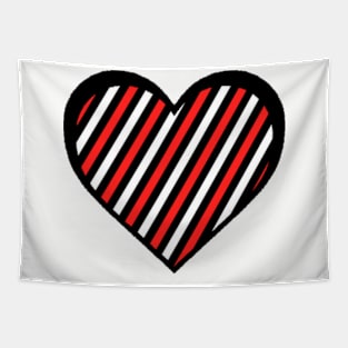 Heart stripes lines 8 bit 8bit pixel art Tapestry