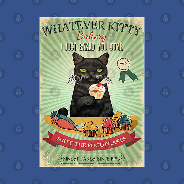 BLACK CAT BAKERY FUCUPCAKES - Black Cat - T-Shirt