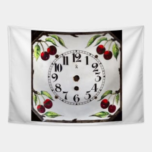 Cherry Clock Tapestry