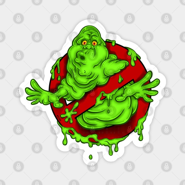 Slimer ghost 3D Magnet by KKTEE