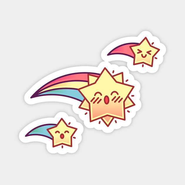 Free-Roaming (Stars and Rainbows) Magnet by knitetgantt