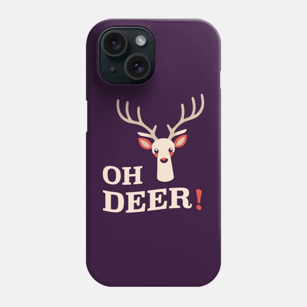 Oh Deer! || Adorable Deer Vector Art Phone Case by Mad Swell Designs