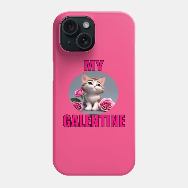 My galentines kitty cat Phone Case by sailorsam1805