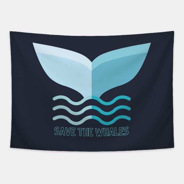 Save the Whales Tapestry by Travelite Design