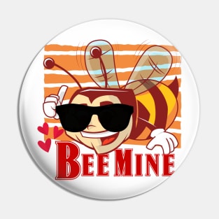 Bee Mine Cute Valentine's Day Pin