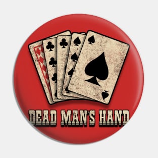 Aces and Eights. The Dead Man's Hand. Pin