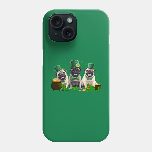 My Pug Is My Lucky Charm St Patricks Day Phone Case by Zaaa Amut Amut Indonesia Zaaaa