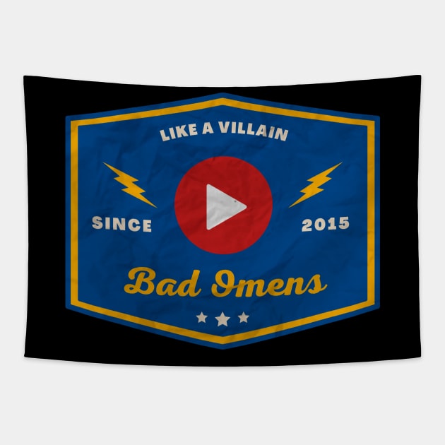 Bad Omens // Play Button Tapestry by Blue betta