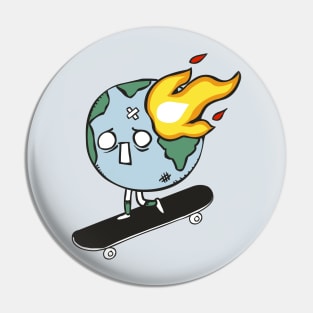 World Skateboarding Pin