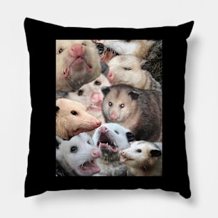 Possum collage Pillow