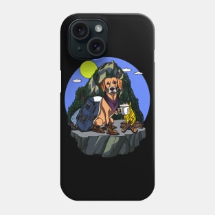 Labrador Retriever Camping Dog Phone Case