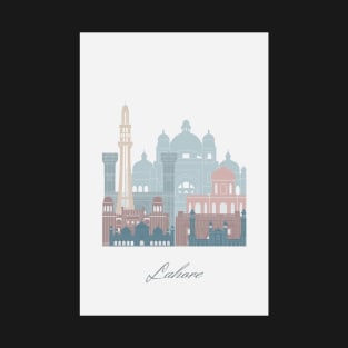 Lahore, Pakistan, map skyline - 03 style T-Shirt