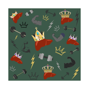 Mighty Livers With Crowns And Barbells T-Shirt