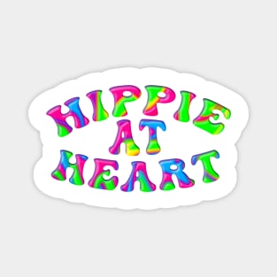 Tie Dyed HIPPIE AT HEART Magnet