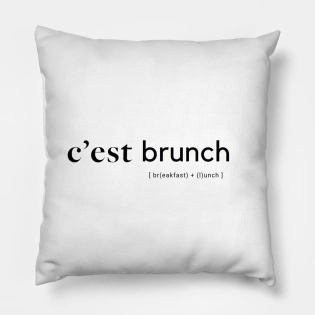 C'est brunch Pillow by C'est