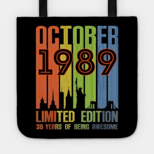 October 1989 35 Years Of Being Awesome Limited Edition Tote