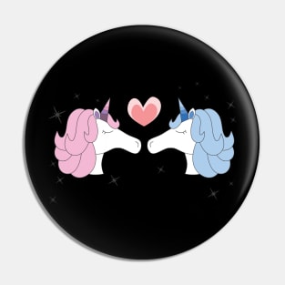 Unicorn Family Love Romantic Couple Loving Spouses Pin