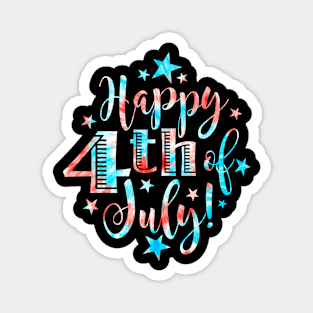 Tie dye America Happy 4th of July American Patriotic USA Magnet