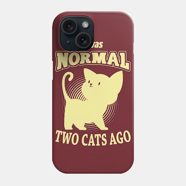 Normal Two Cats Ago Phone Case by yaros