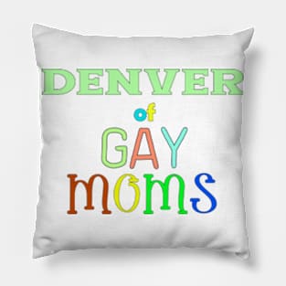 lgbt pride Denver Pillow