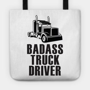 Badass Truck Driver Funny 18 Wheeler Trucker Tote