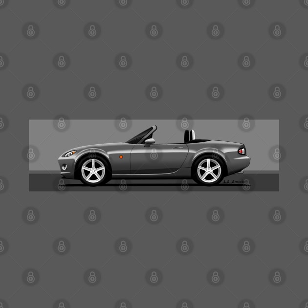 My drawing of the transparent NC 1.8 roadster convertible classic sports car by jaagdesign