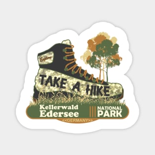 Take A Hike Boot, Kellerwald Edersee National Park, Germany Magnet
