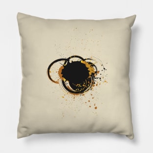 New Year Splatter Abstract Pillow