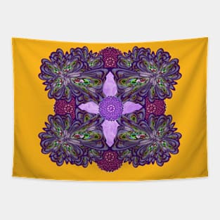 Abstract Blooming Shrooming Tapestry