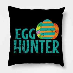Egg Hunter Easter colorful Easter Eggs Pillow